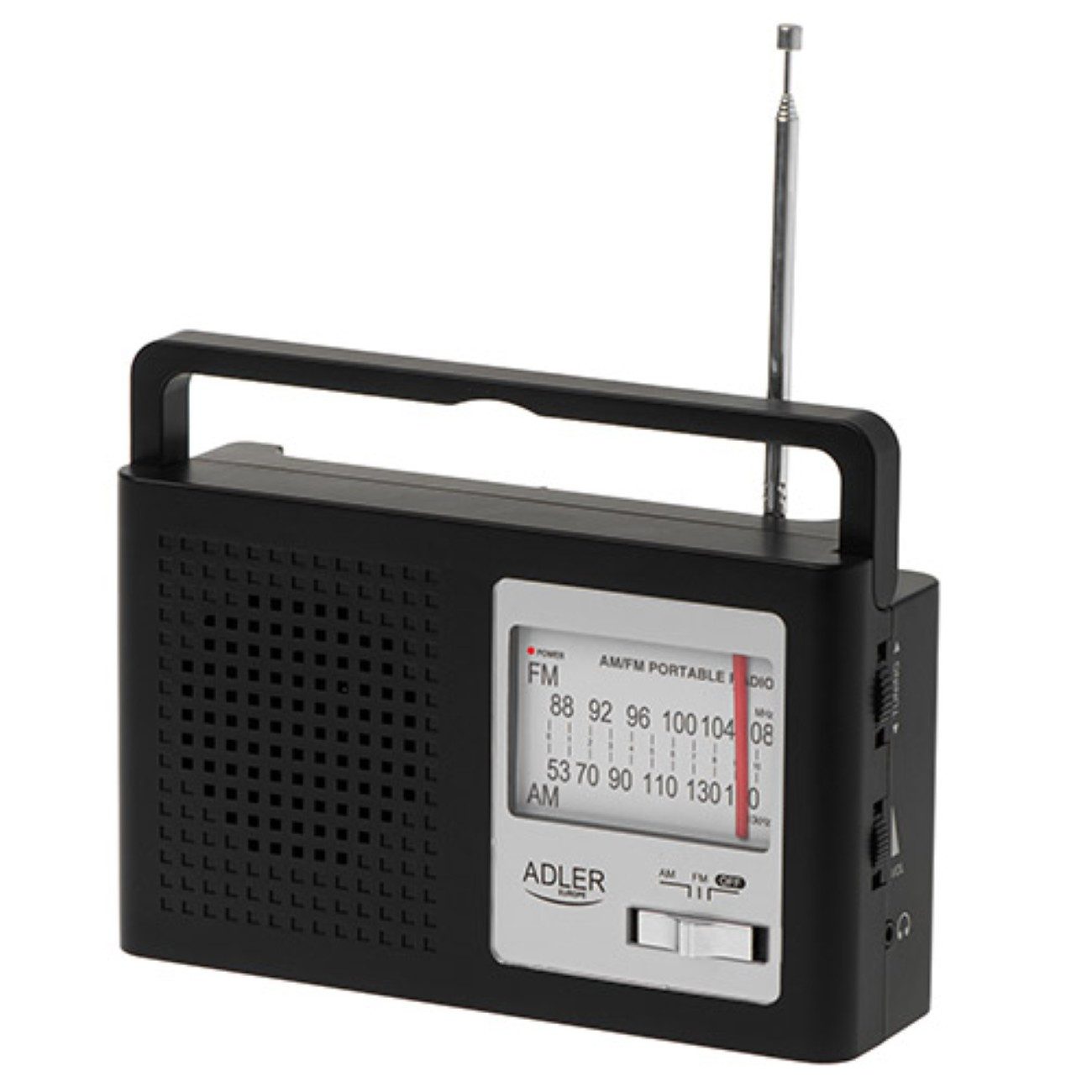 Adler AM/FM Radio (4 W, mit AUX-Eingang & Teleskopantenne, tragbar)