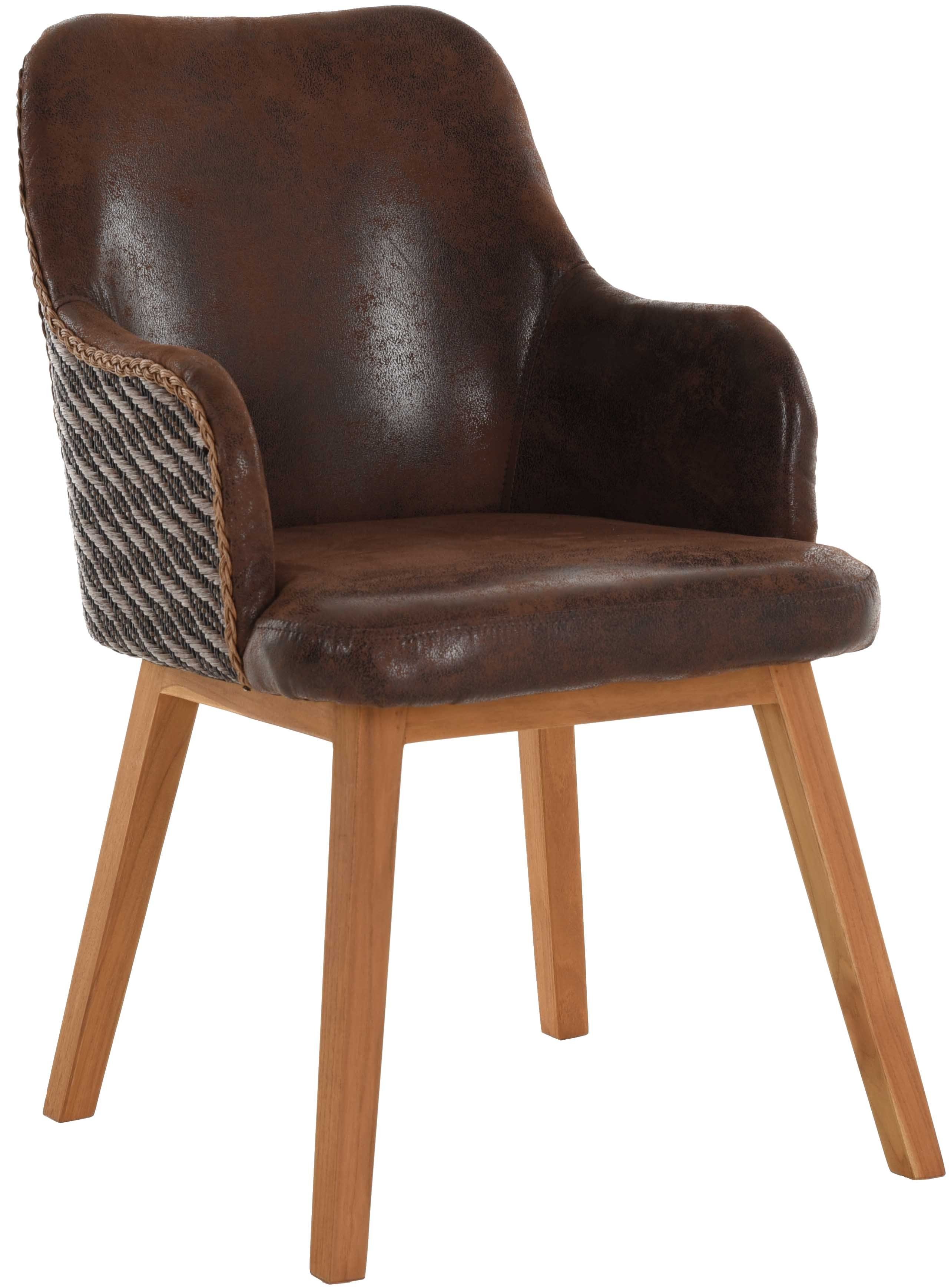 Krines Home Esszimmerstuhl Polstersessel Wave Sessel Loomsessel Esszimmerse günstig online kaufen