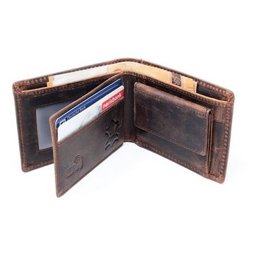 SHG Geldbörse ☼ Herren Leder Börse Portemonnaie, Brieftasche Lederbörse mit Münzfach RFID Schutz Männerbörse