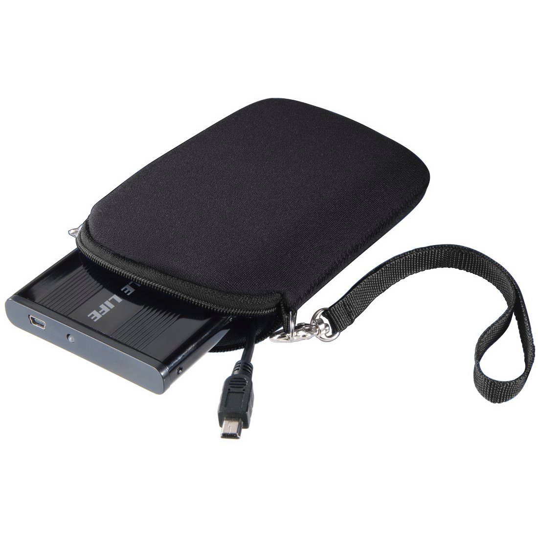 Festplattentasche Festplattentasche, 2,5", Neopren, Schwarz