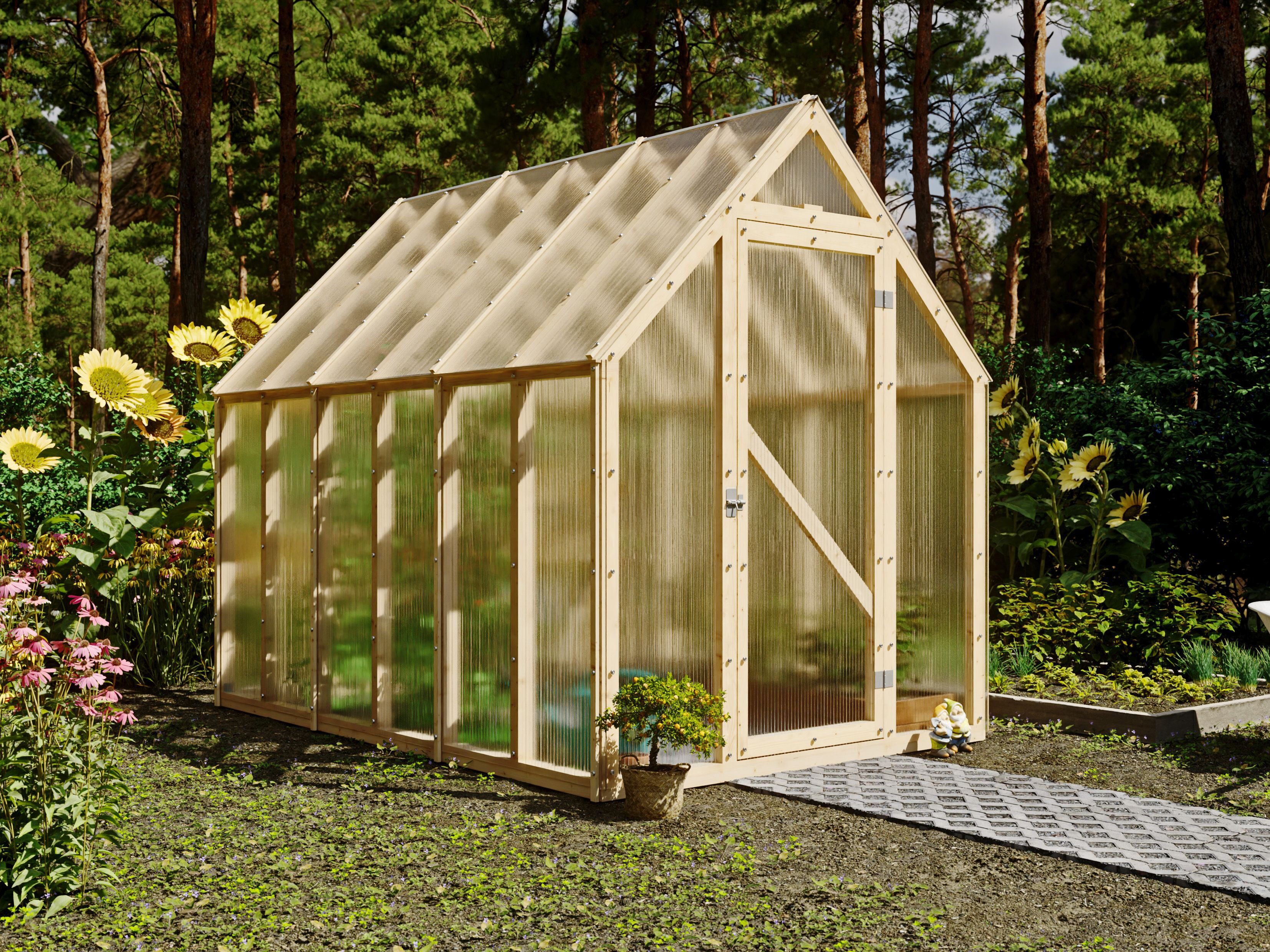Fjordholz Gartenhaus Greenline Basic 6