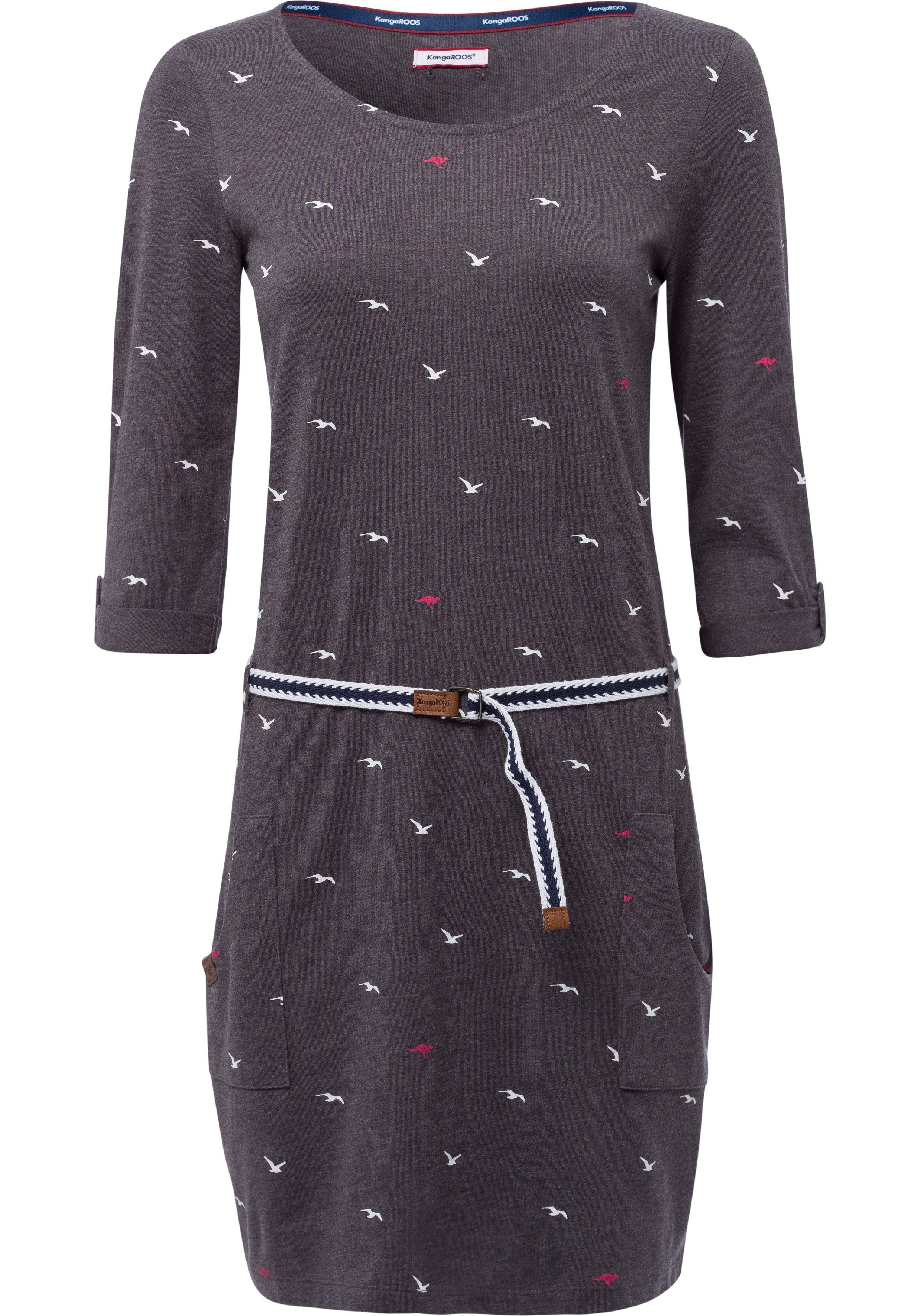 KANGAROOS Jerseykleid (Set, mit abnehmbarem Gürtel) im sommerlichen Print mehr