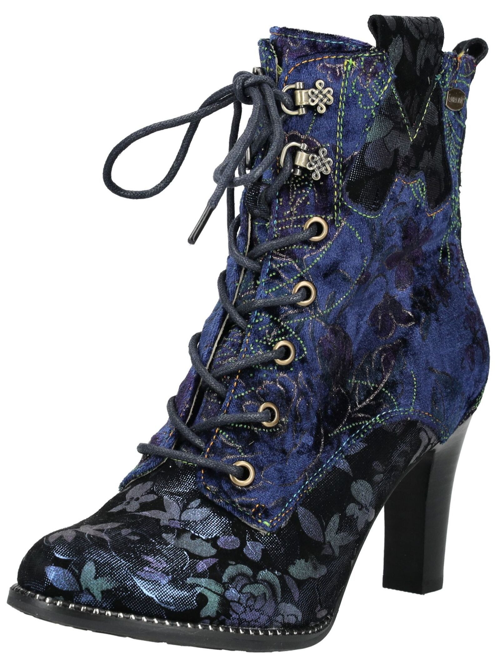 LAURA VITA Stiefelette Veloursleder/Textil High-Heel-Stiefelette günstig online kaufen