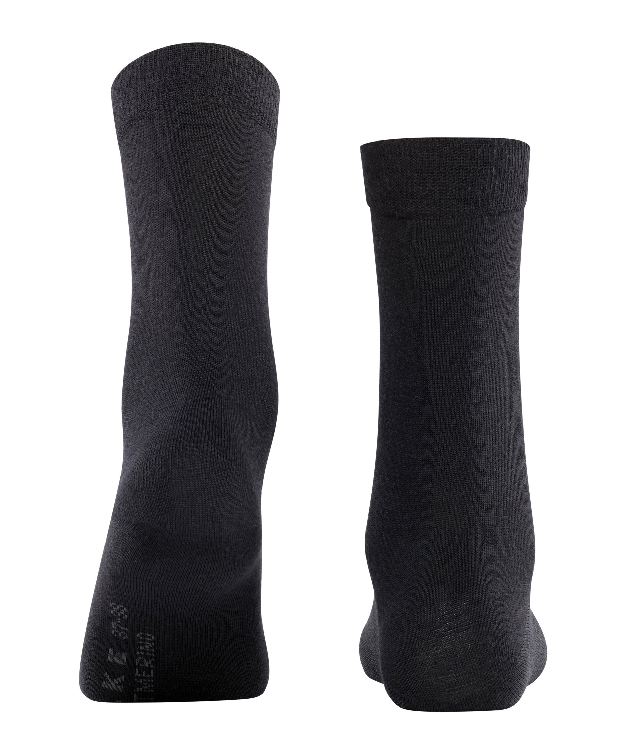 (1-Paar) Socken FALKE (3009) black Softmerino
