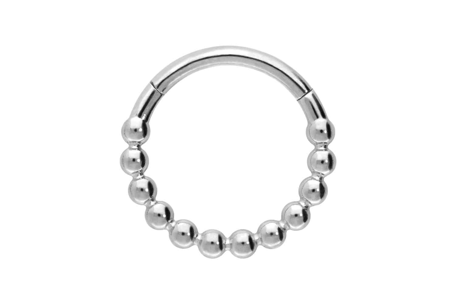 PIERCINGLINE Nasenpiercing Titan Segmentring Clicker KUGELN günstig online kaufen