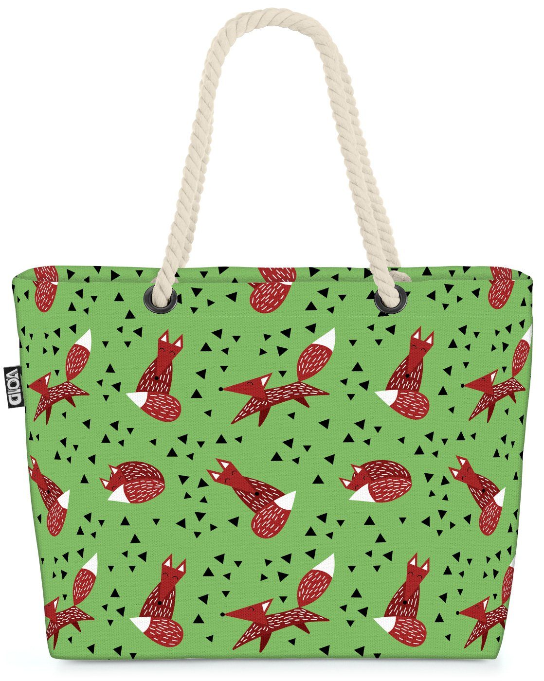 Kinder (1-tlg), Tier Skandinavisch VOID Beach Wald Muster Reineke Bag Fuchs Wildtier Fell Zoo Strandtasche