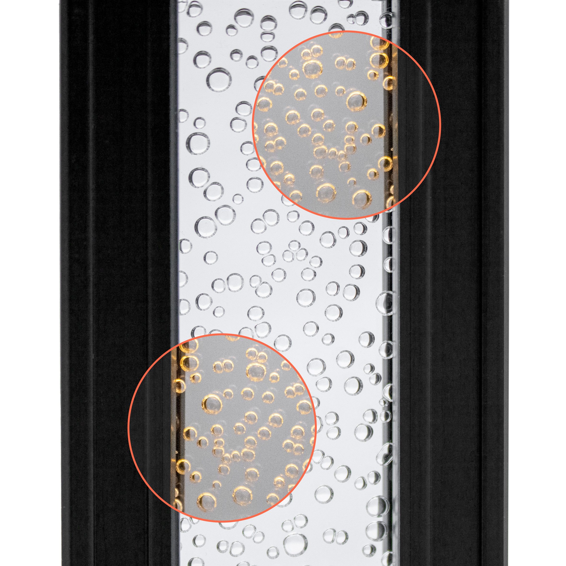 Spetebo LED Solarleuchte Gartenstecker im Sprudelsäule Design - 30 cm, Solar betrieben, LED fest integriert, warm weiß, stimmungsvolles Lichtspiel