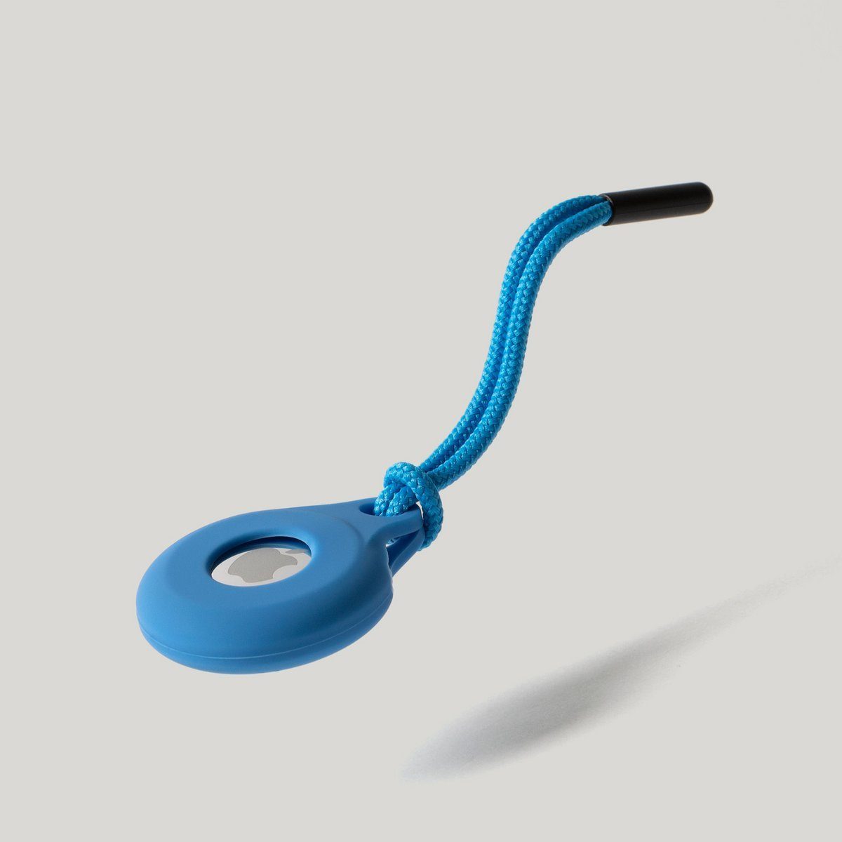 Lieblingsversand Schlüsselanhänger AirTag Halter für Apple AirTag Silikonhülle, PPM-Kabel für eine einfache Befestigung Blau