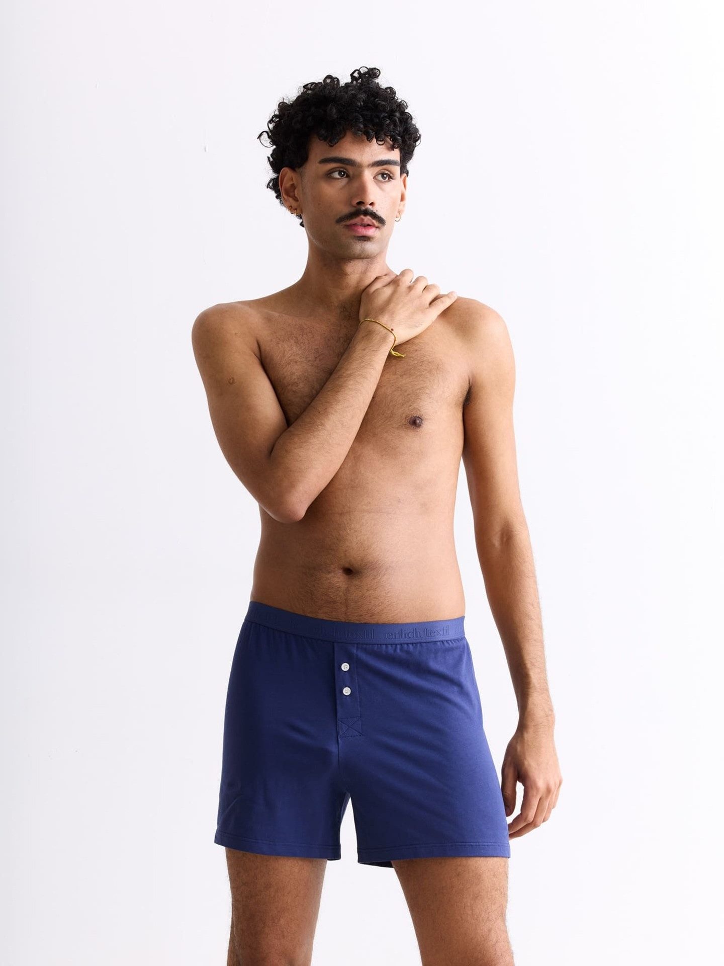 Erlich Textil Boxershorts Casual Cotton weite Boxershorts aus Bio-Baumwolle (1-St)