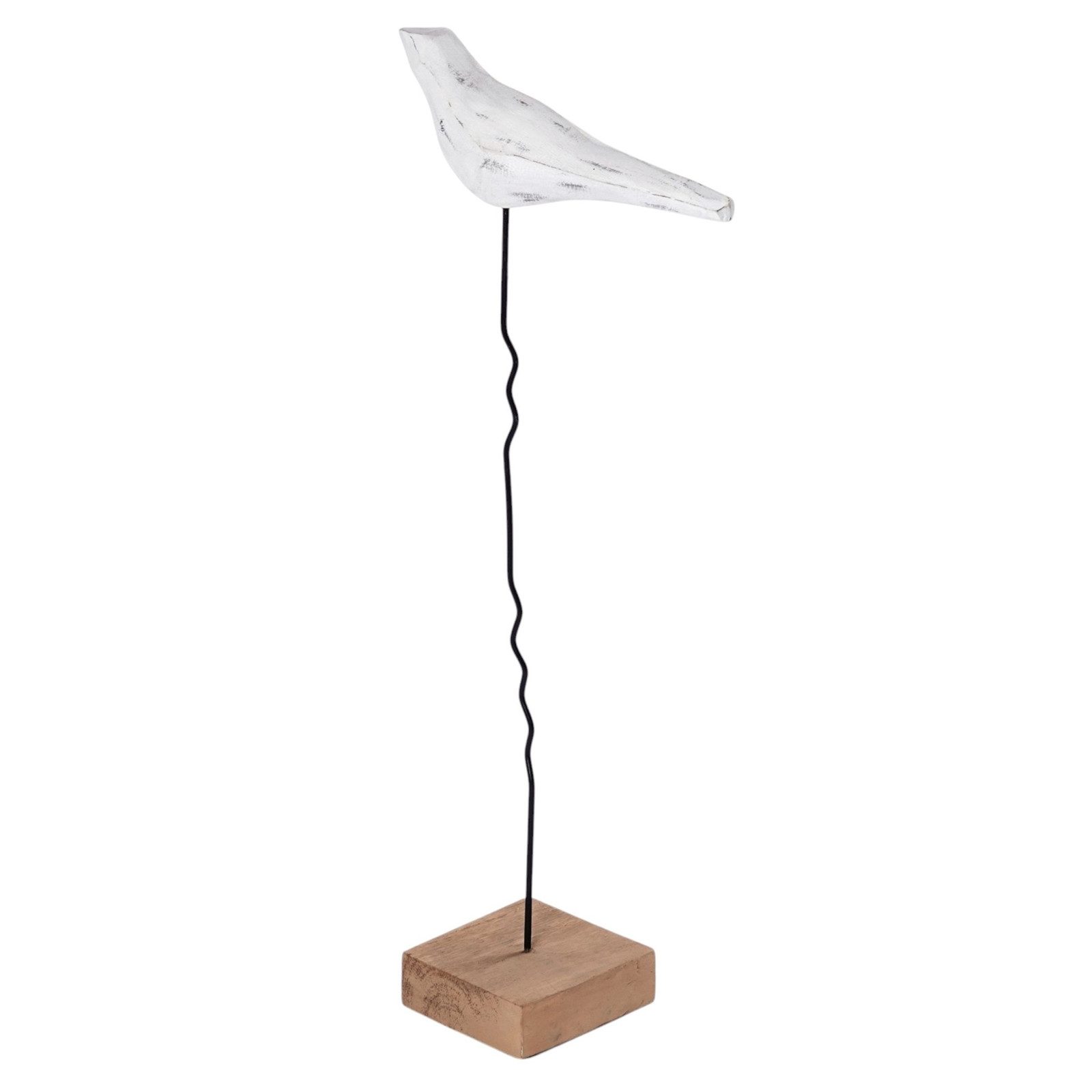 CREEDWOOD Skulptur VOGEL SKULPTUR 3er Set "KIKKI", Metall, weiß, Vogel Aufsteller, Deko