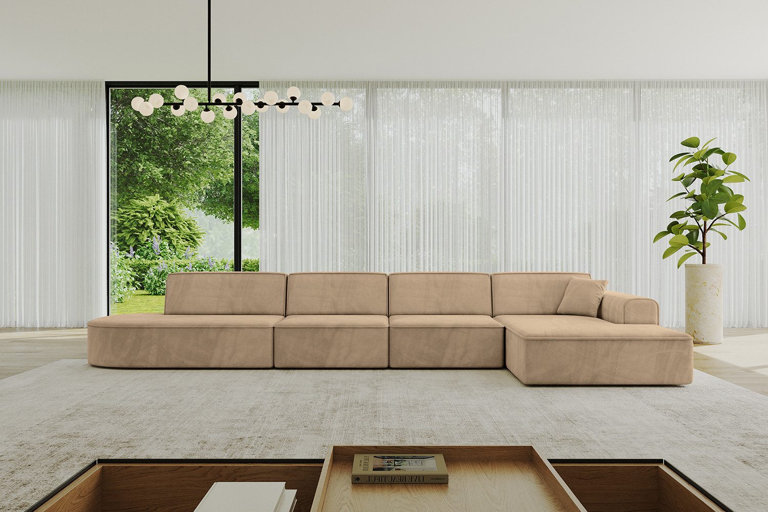 ALTDECOR Ecksofa IREA-L3-v3, Sofa Praktische Bequeme Funktionsecke Couch L-Form Eckcouch, Corner Sofa L-Form Vielseitige Sofa Wohnlandschaft Wohnzimmer