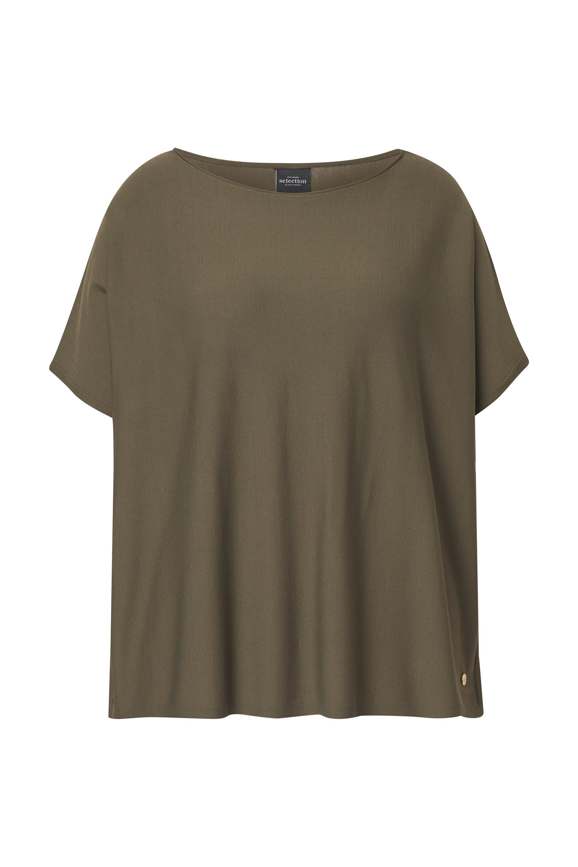 Ulla Popken Strickpullover Pullover oversized U-Boot-Ausschnitt günstig online kaufen