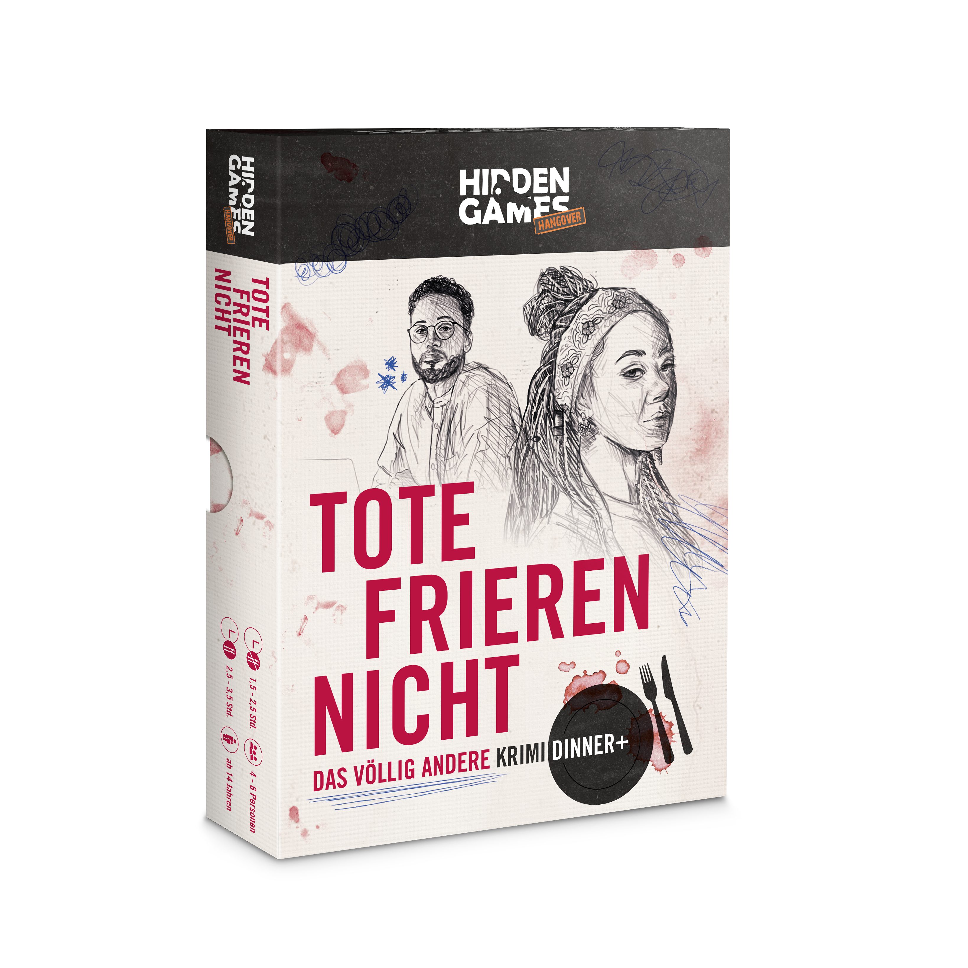 Hidden Games Hangover Spiel Tote frieren nicht, Das etwas andere Krimidinner+, Made in Germany