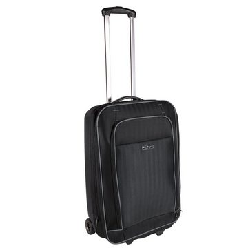 Home4Living Weichgepäck-Trolley Hybrid Trolley Reisekoffer Bordcase Schwarz 32 L, 2 Rollen, Teleskopgriff, Volumenvergößerung bis 15%