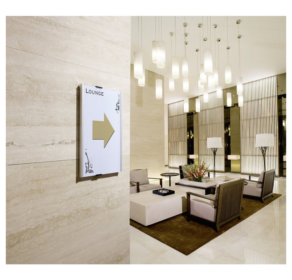 Thumbnail - DURABLE Hinweisschild Durable Türschild INFO SIGN - 4806 (B x H) 210 mm x 297 mm Metallic, S