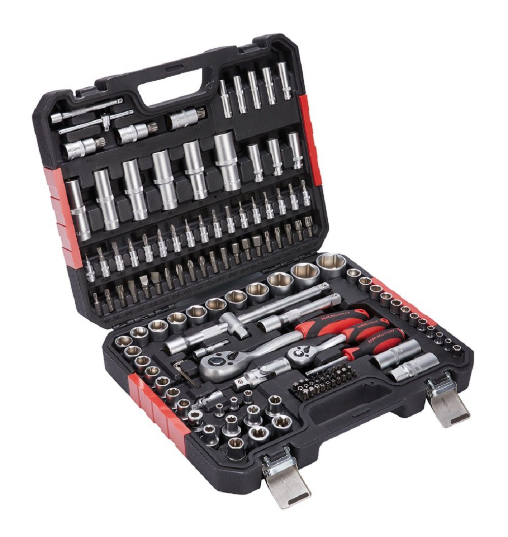 HM Müllner Werkzeuge Steckschlüssel HM Müllner Steckschlüsselsatz 140-tlg. im Tragekoffer 7140