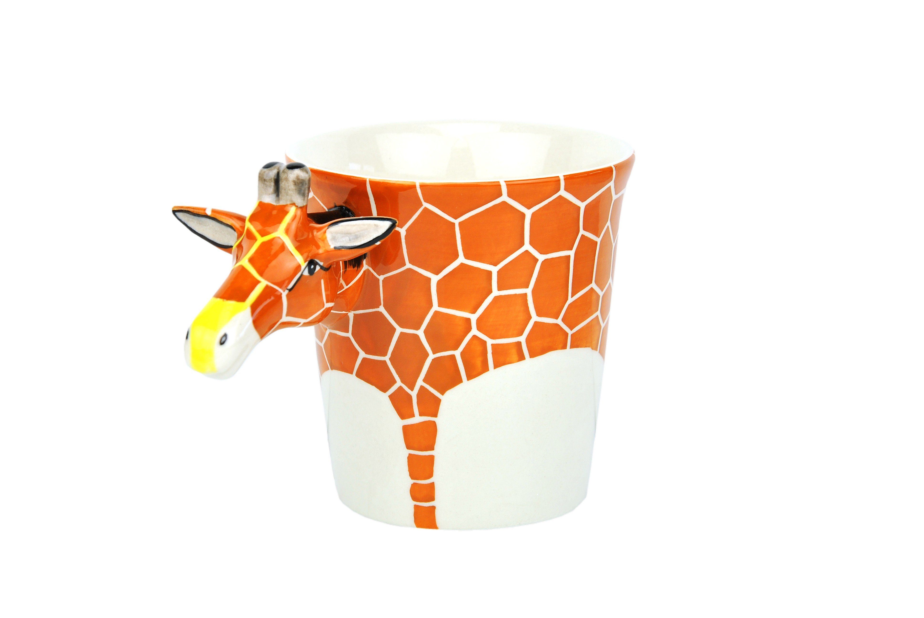MamboCat Becher Design Becher Keramik Giraffe 1350