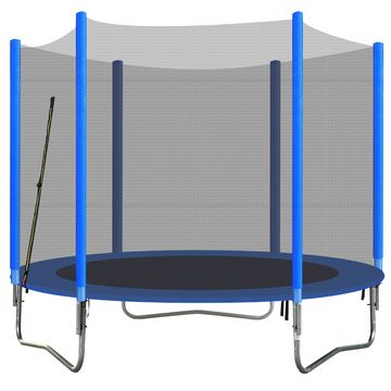 Merax Gartentrampolin Outdoor-Trampolin und Sicherheitsnetz, Ø 246 cm, Kindertrampolin, Spielplatz, belastbar bis 50 kg