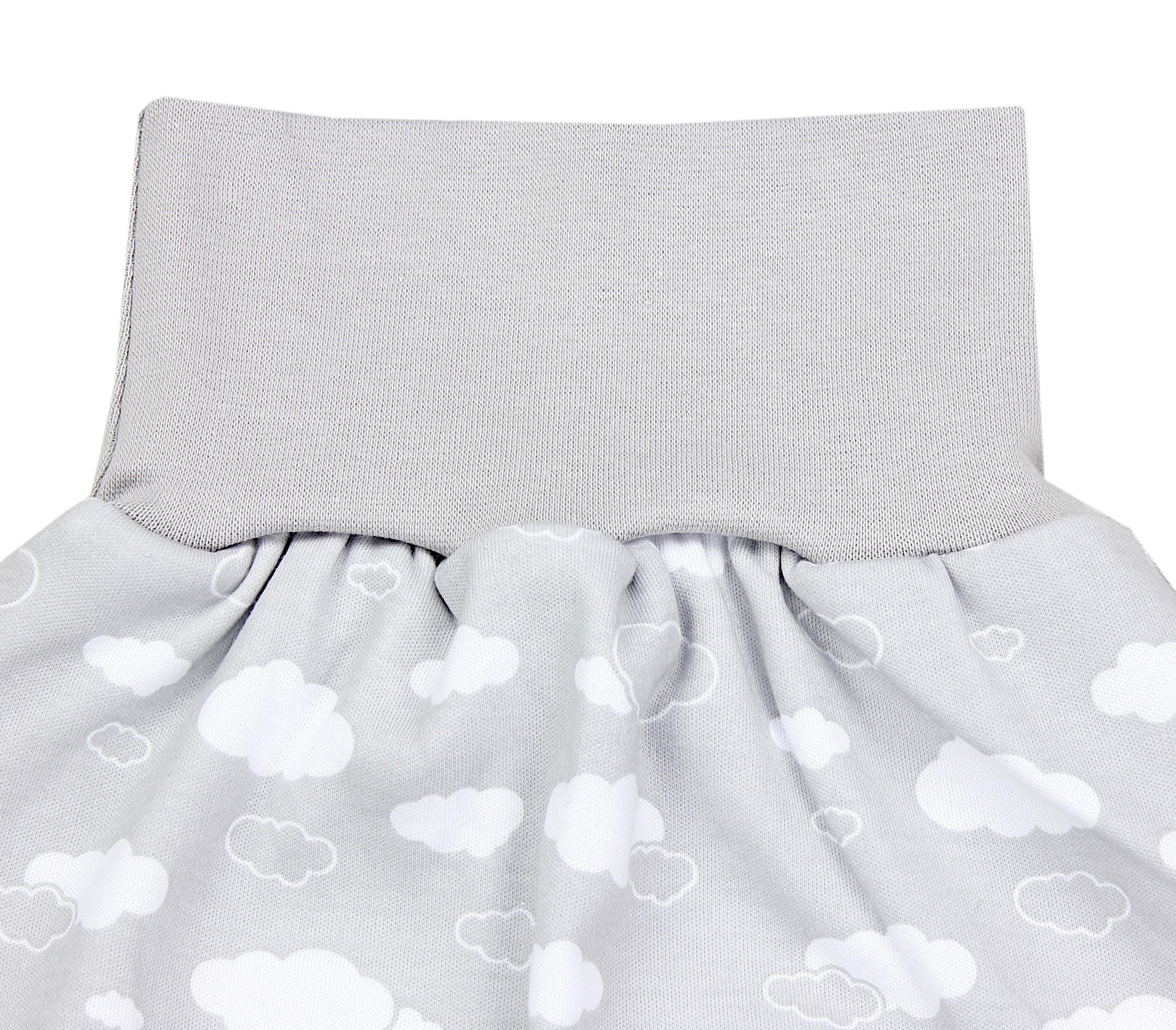 TupTam Babyschlafsack Unisex Bund Strampelsack Unwattiert breitem Wolken Grau mit Baby TupTam