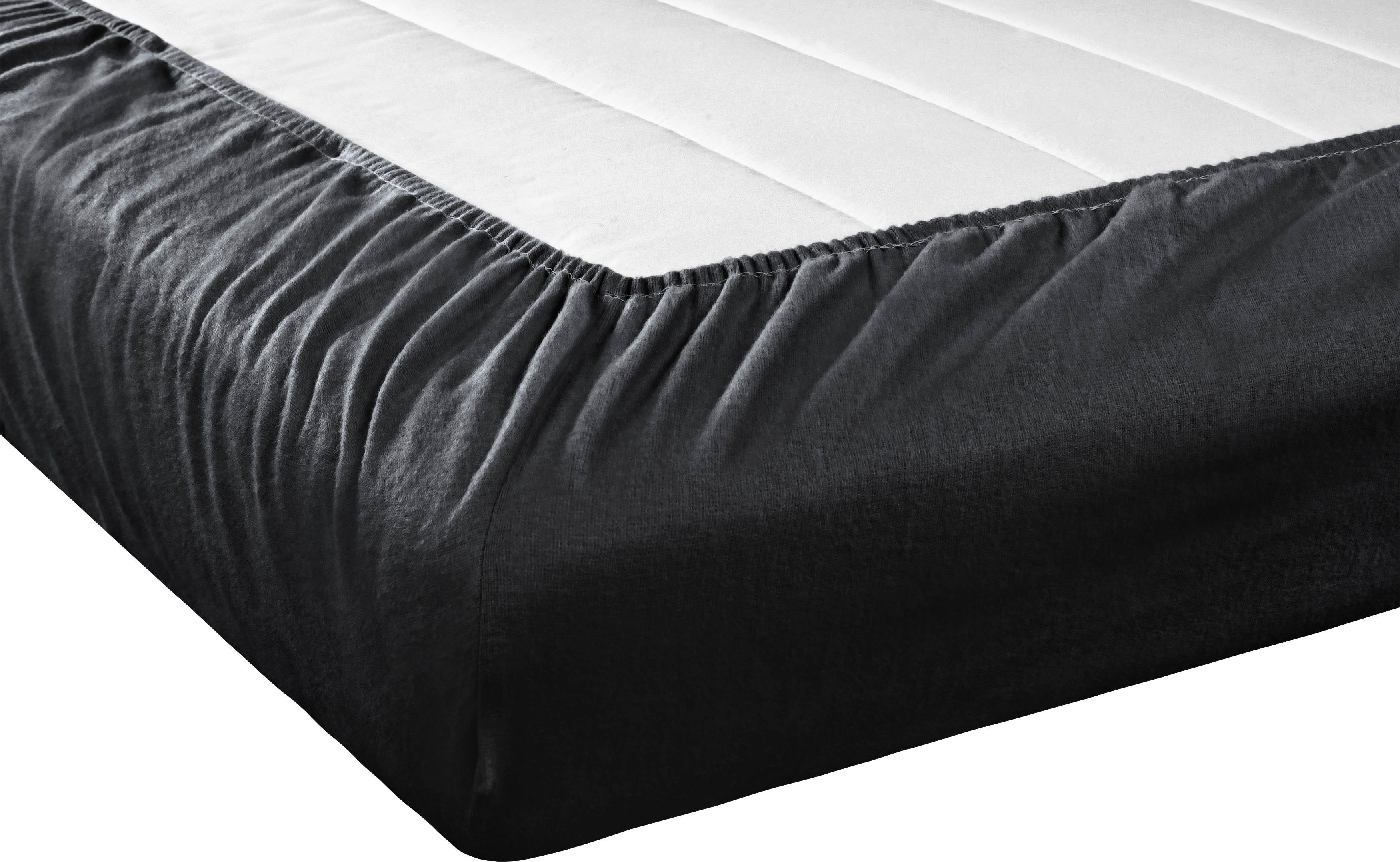 SETEX Spannbettlaken Feinbiber in Gr. 70x140, 90x200, 140x200 oder 180x200 cm, Feinbiber, Gummizug: rundum, (1 Stück), für Matratzen bis 23 cm Höhe, Winter, Bet – Bild 4 von 5