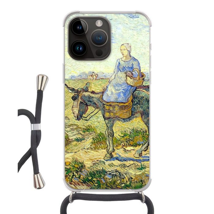 MuchoWow Handyhülle Bauernpaar geht zur Arbeit - Vincent van Gogh Handyhülle Telefonhülle Apple iPhone 14 Pro