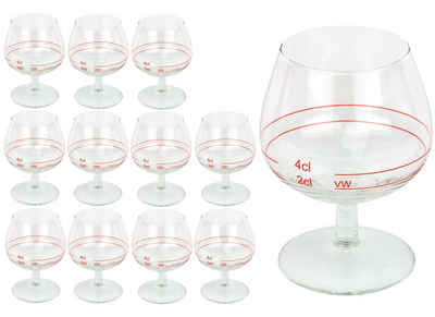 van Well Whiskyglas 12er Set Cognacschwenker Casino 2cl + 4cl, Glas