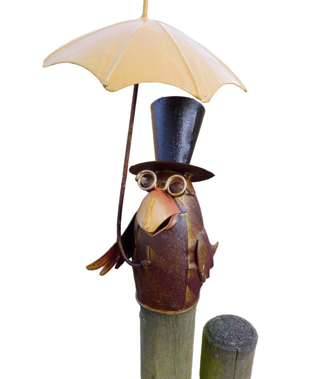 Deko-Impression Tierfigur Zaunfigur Zaunhocker Gartendeko lustiger Rabe m. günstig online kaufen