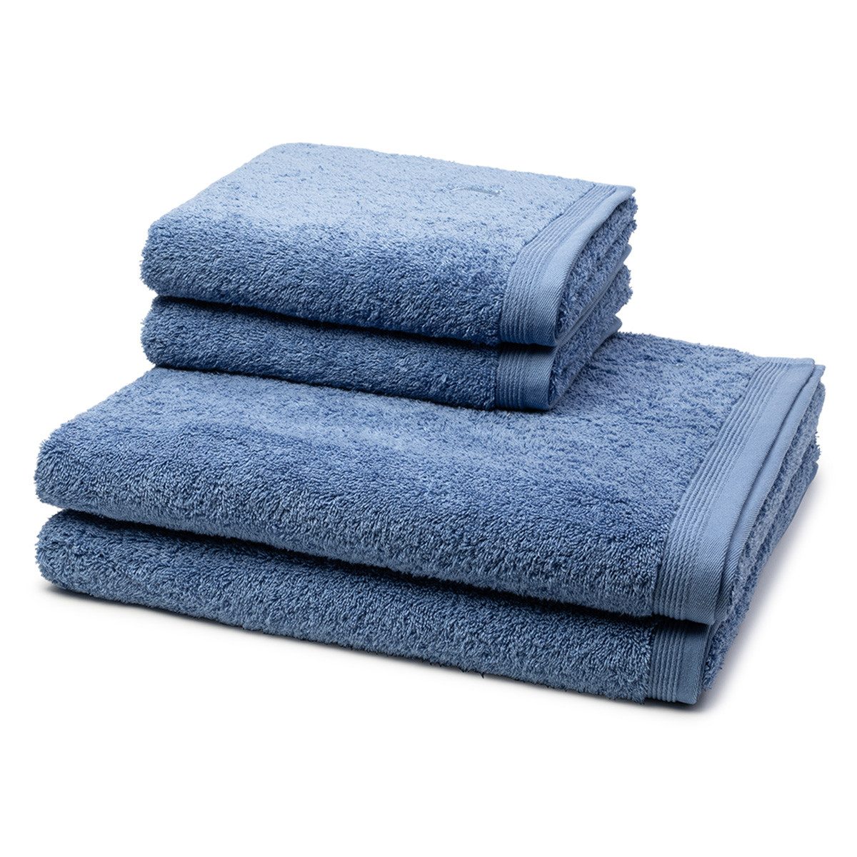 Möve Handtuch Set Superwuschel, Walkfrottee (Spar-Set, 4-St), 2 X Handtuch 2 X Duschtuch im Set - Baumwolle - Saugstark