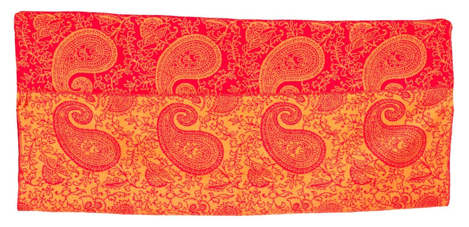 yogabox PAISLEY 150 200 rot hergestellt, orange - regional x / cm Wolldecke