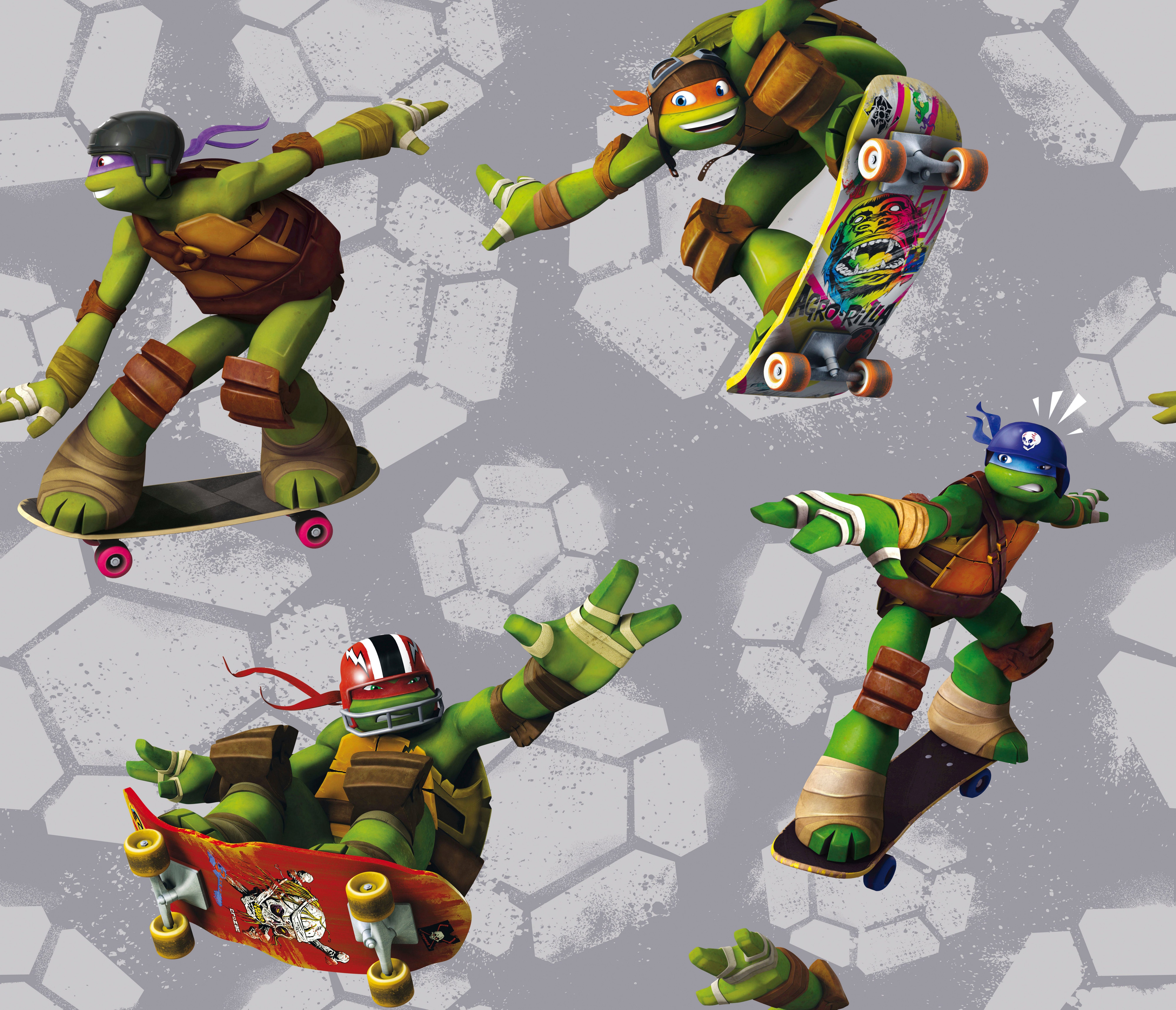 Wirth Schiebegardine Turtles (1 St), Paneelwagen, verdunkelnd, Satin, Nickelodeon