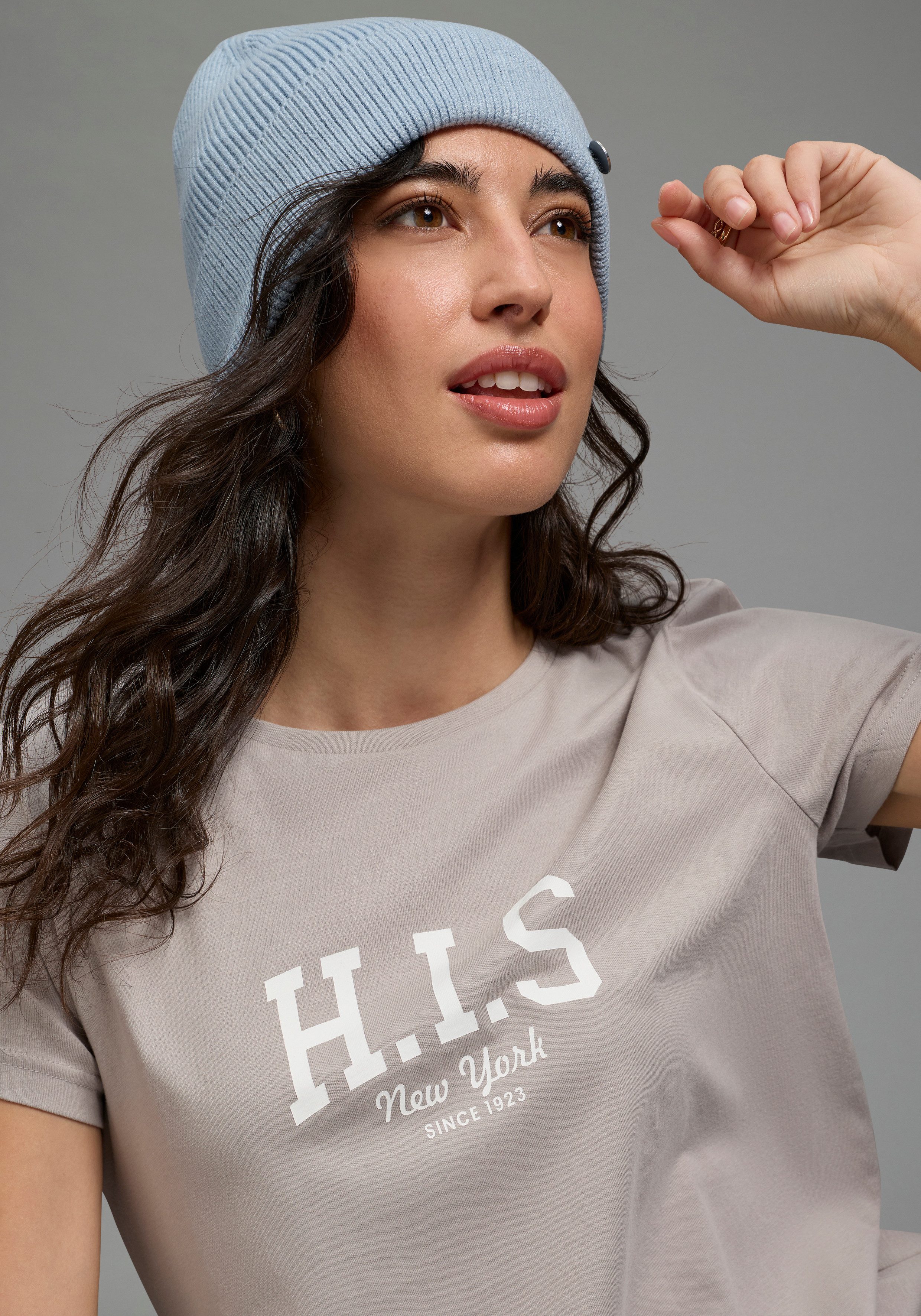 H.I.S T-Shirt bedruckt, für die Freizeit, aus Baumwolle
