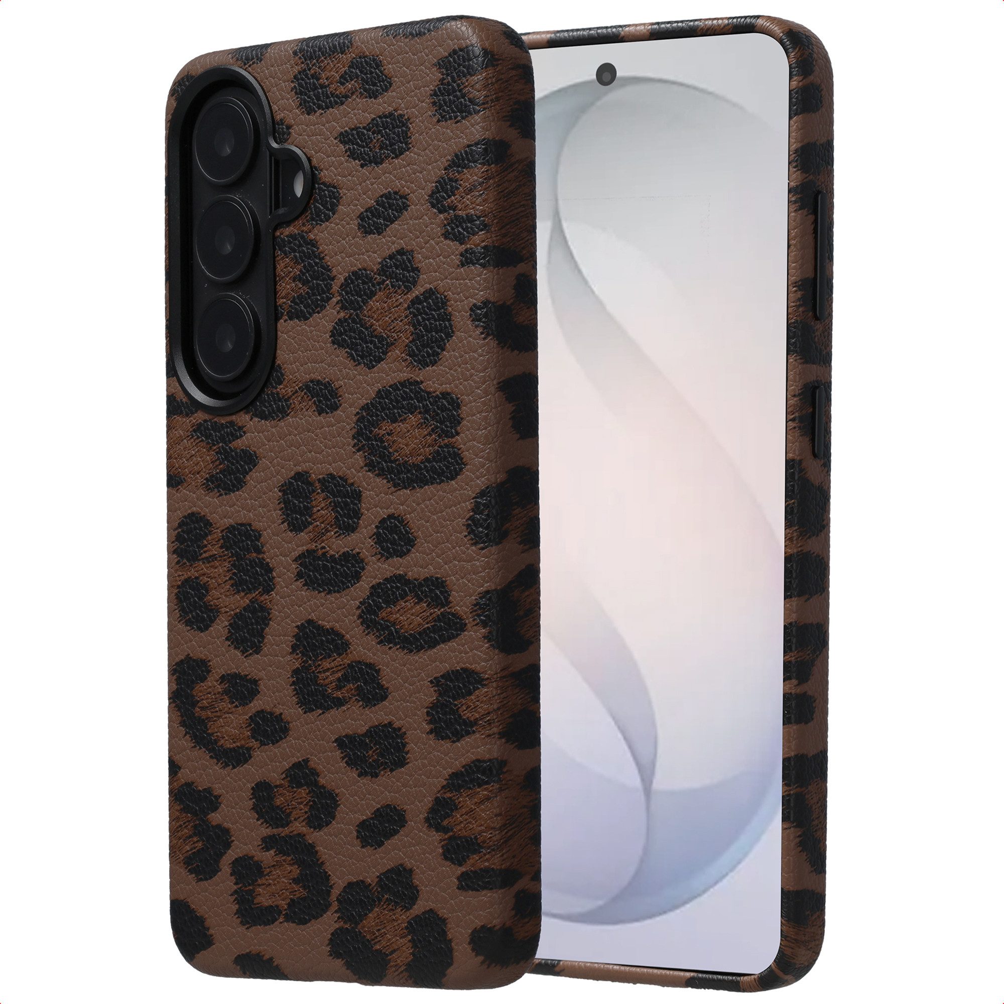 Selencia Backcover Selencia Sabi Backcover Leopardenmuster mit MagSafe Samsung Galaxy S26