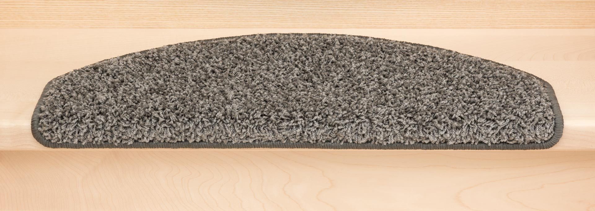 Metzker® Stufenmatte Stufenmatten Shaggy Venus Halbrund Einzeln und SparSet's, Halbrund, Höhe: 22 mm, 15 Stück im Set - Grau – Bild 3 von 5