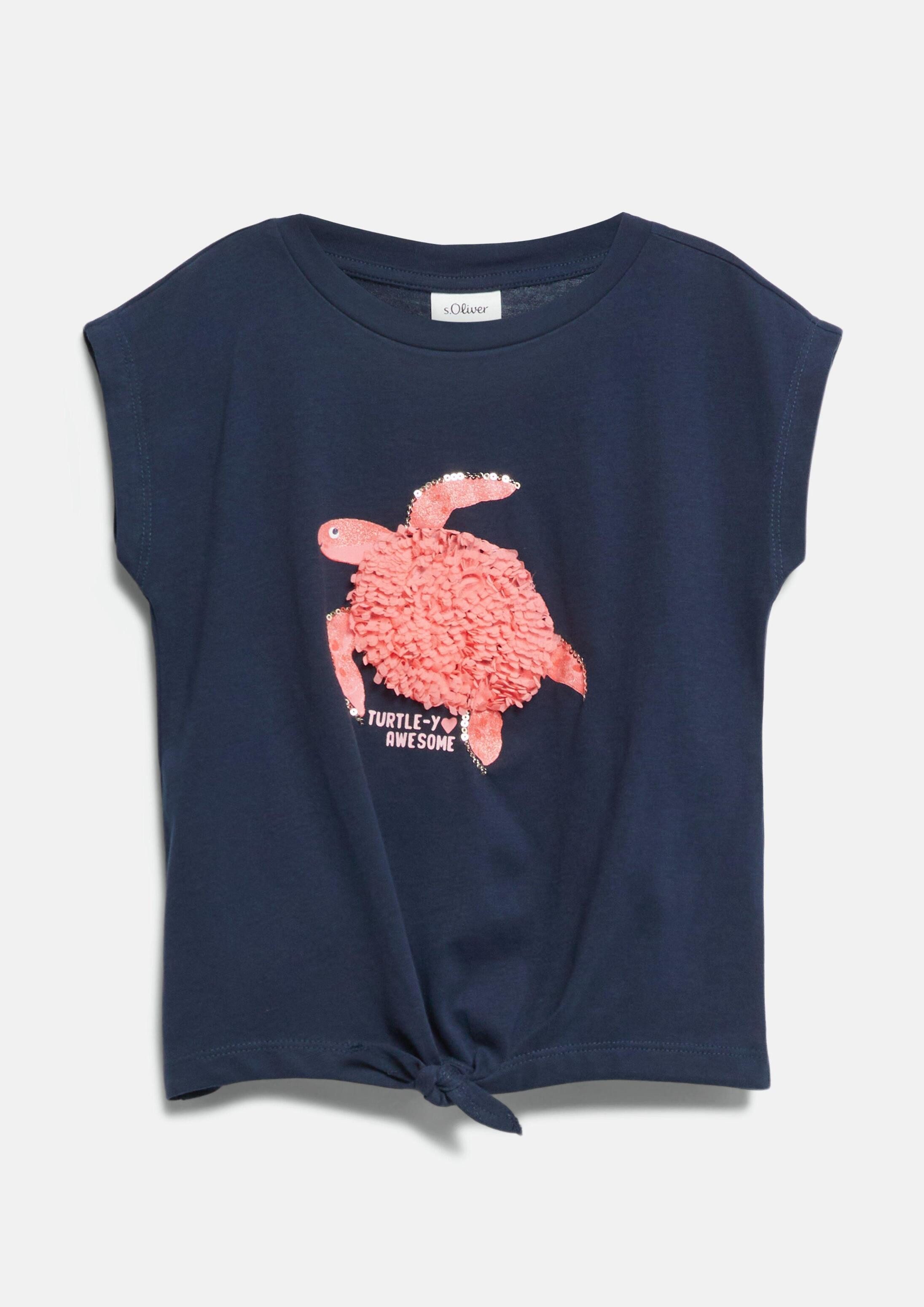 s.Oliver Kurzarmshirt T-Shirt T-Shirt mit 3D-Artwork