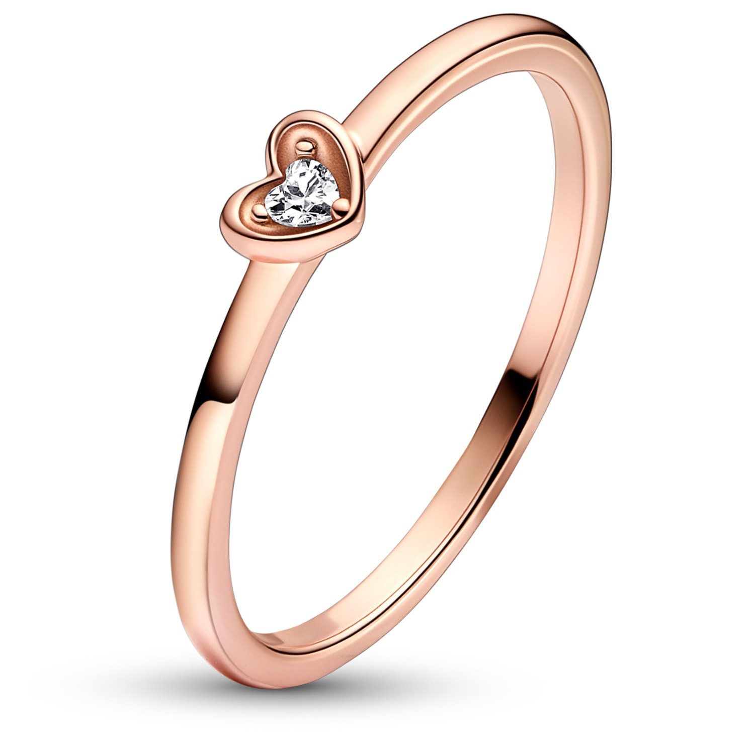 Pandora Fingerring Strahlendes Herz Roségoldfarben günstig online kaufen