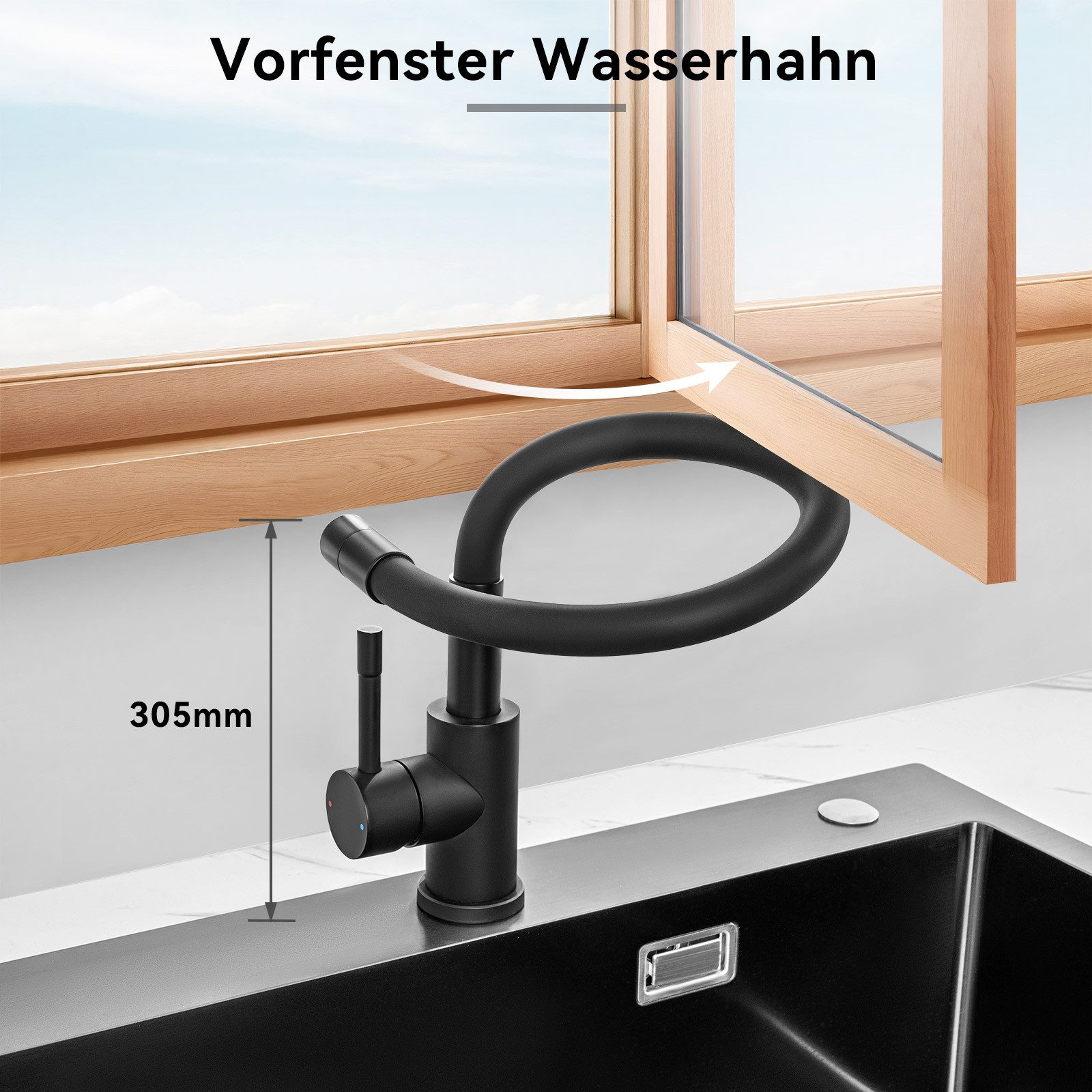 Sofetiy max Spültischarmatur Niederdruck Flexible Küchenarmatur günstig online kaufen