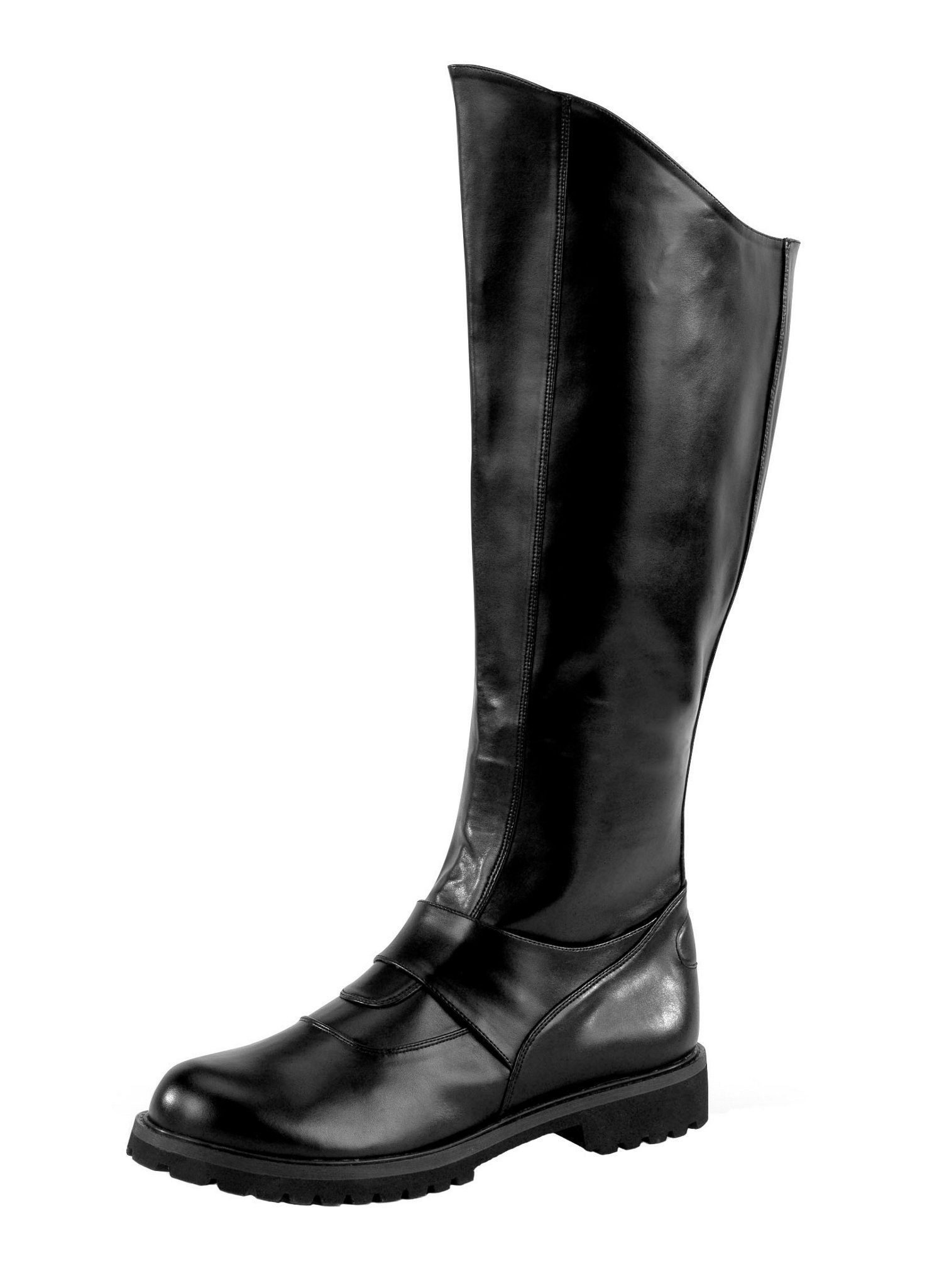 Pleaser Kostüm Helden Stiefel schwarz, Edle Superhelden Stiefel - robust und straßentauglich