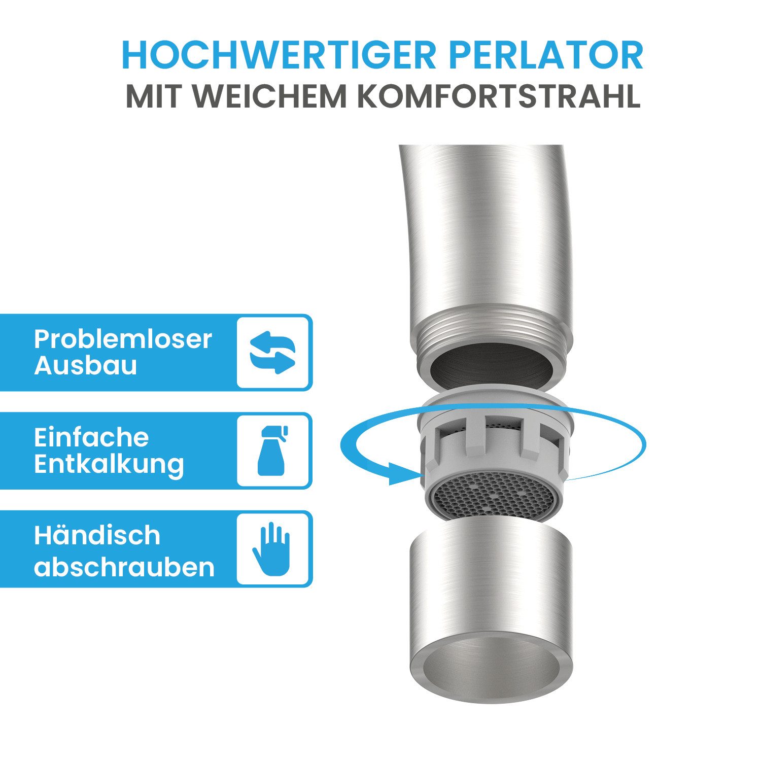 Bächlein Spültischarmatur Küchenarmatur Gleno - Wasserhahn günstig online kaufen