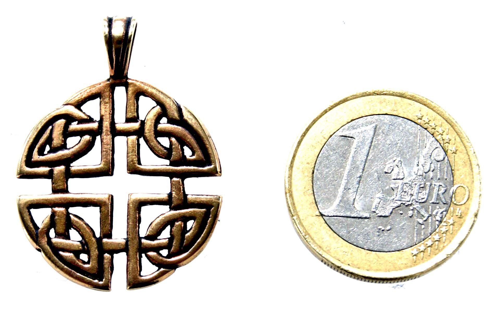Kelten Knoten keltischer Leather Kettenanhänger Kette Kiss Bronze Keltenknoten of Anhänger