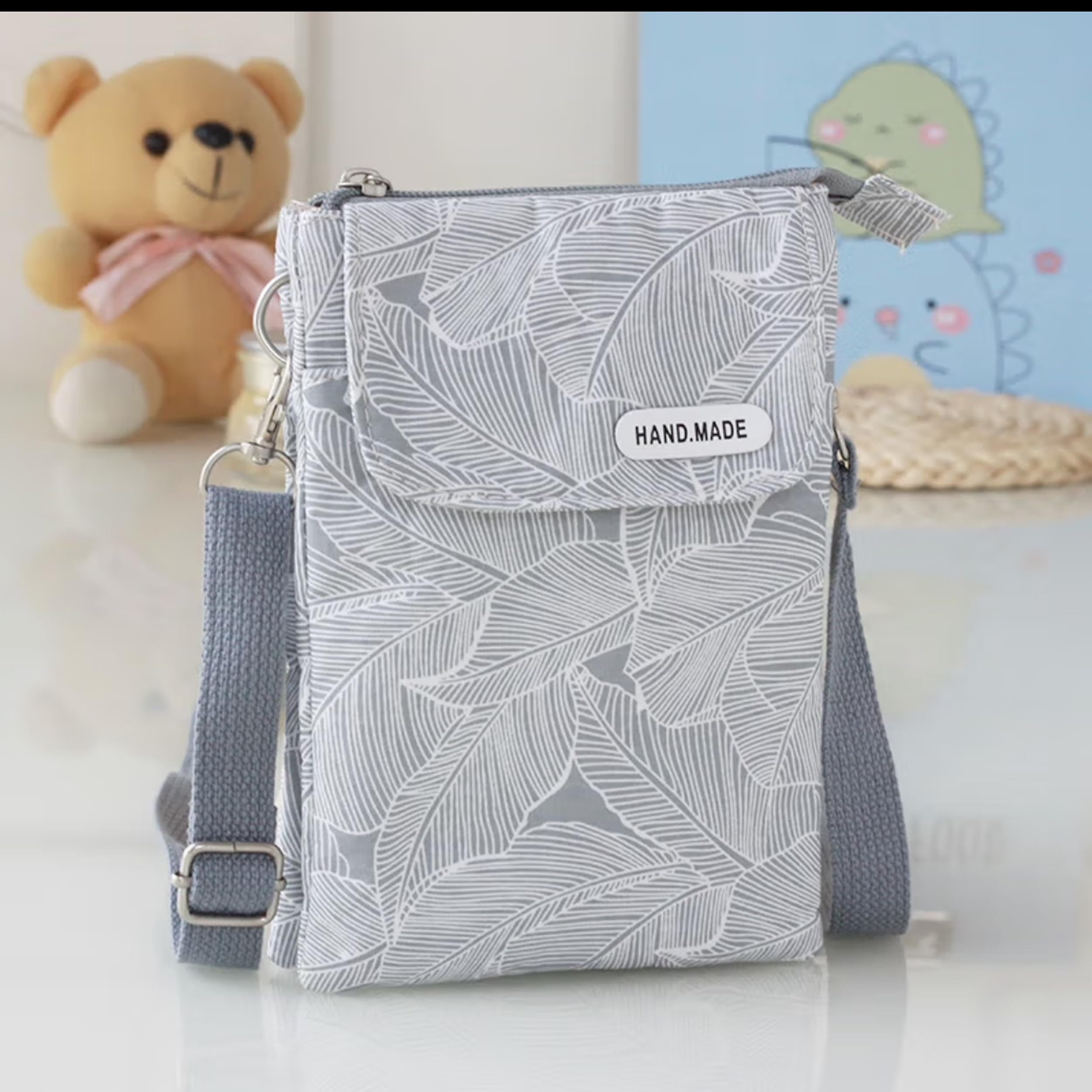 FOUORTUNATE-BEE Handytasche Umhängetasche Damen mit abnehmbaren Umhängeriemen (multifunktionale Handy Tasche für Alltag, Schule und Einkauf)