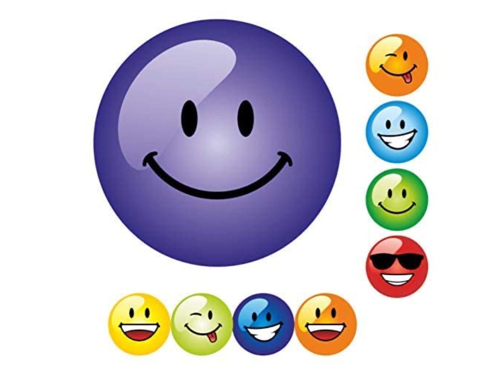 LK Trend & Style Sticker 1104 Smiley als Aufkleber, tolle Emoji mit  Lerneffekt, Lustige kleine Smileys zum Aufkleben