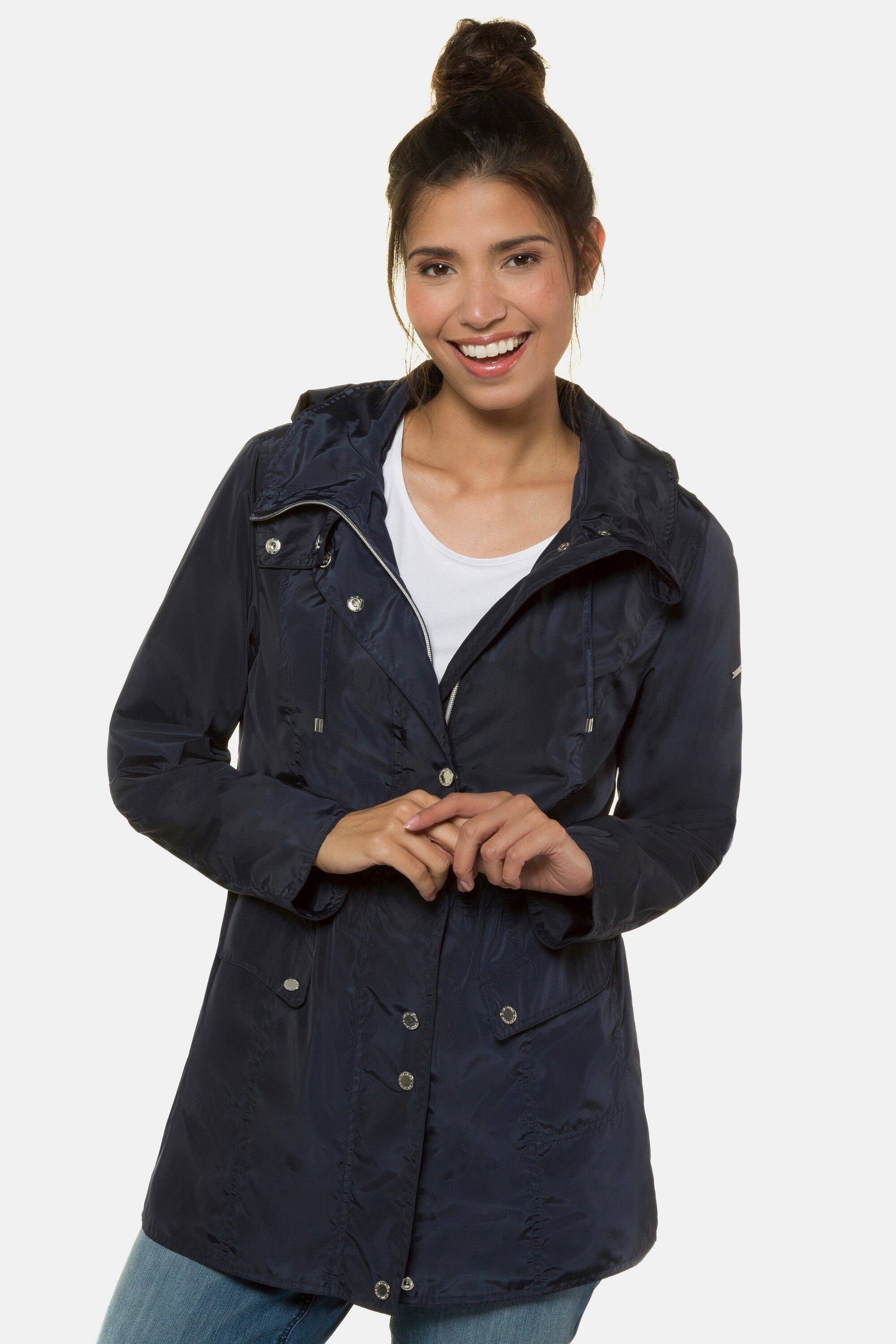 Gina Laura Outdoorjacke bis XXL Outdoor Jacke 2-Wege-Reißverschluss Kapuze
