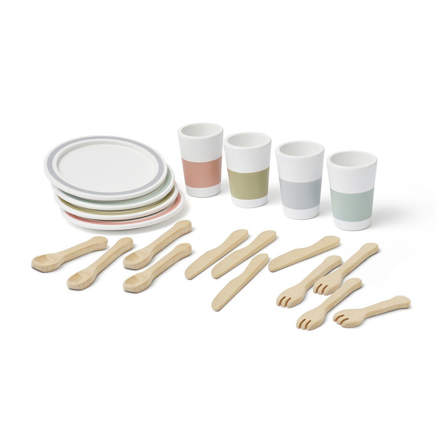 Kids Concept Spielgeschirr Serviceset Kids Bistro, (Komplett-Set)