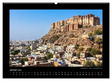 CALVENDO Wandkalender Willkommen in Indien 2023 (Premium, hochwertiger DIN A2 Wandkalender 2023, Kunstdruck in Hochglanz)