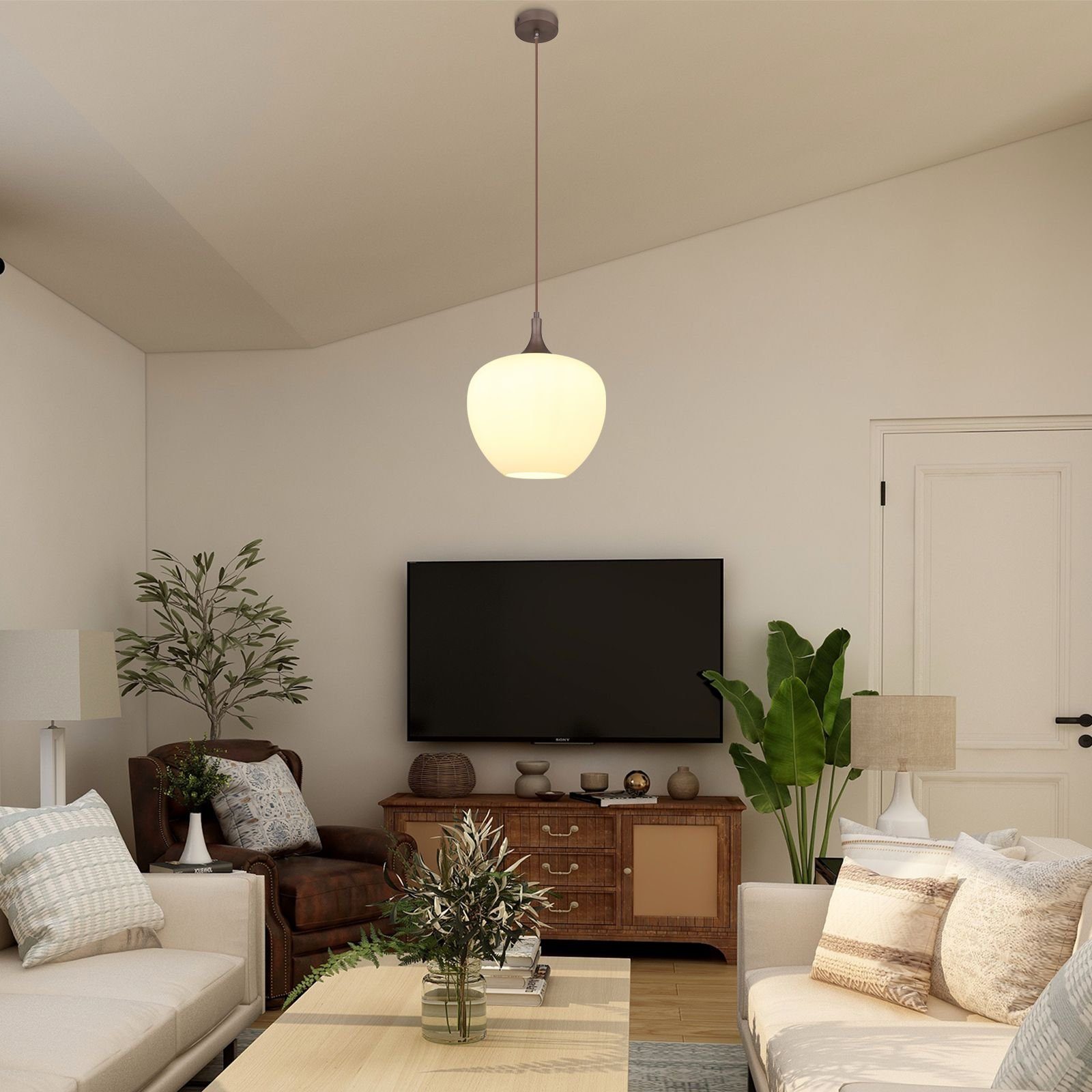 GLOBO LIGHTING Hängeleuchte Hängelampe Esszimmer Hängeleuchte 1 Flammig Pendelleuchte Wohnzimmer