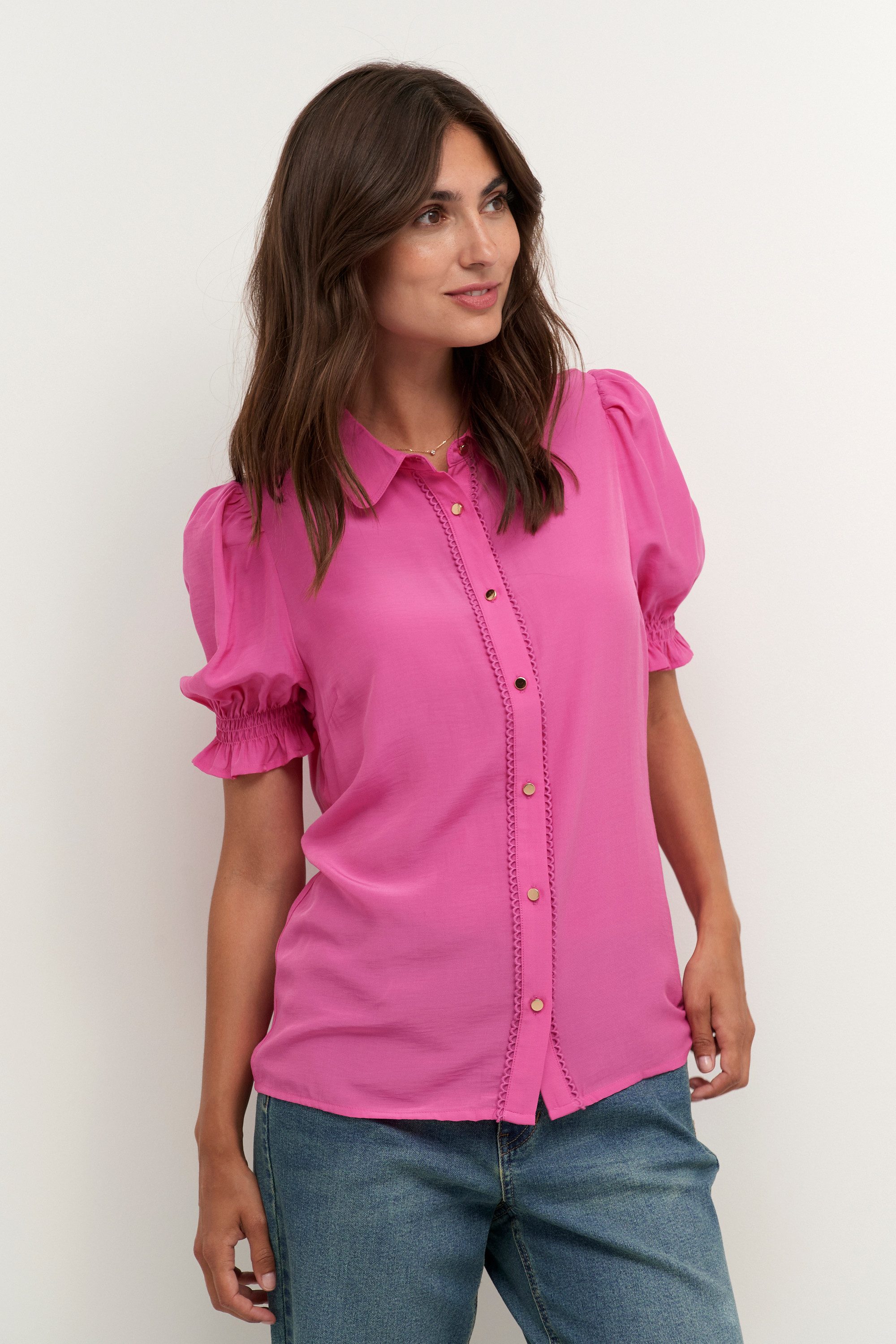 Culture Kurzarmbluse Hemd kurzarm CUasmine
