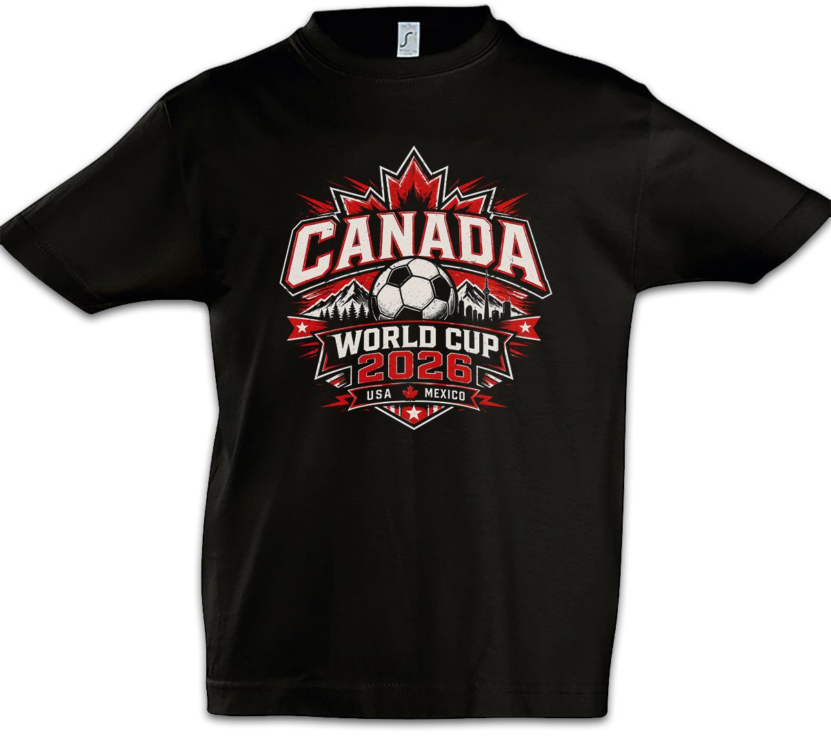 Print-Shirt Team Canada 1 Kinder T-Shirt Kanada Maple Leaf True North Ottawa