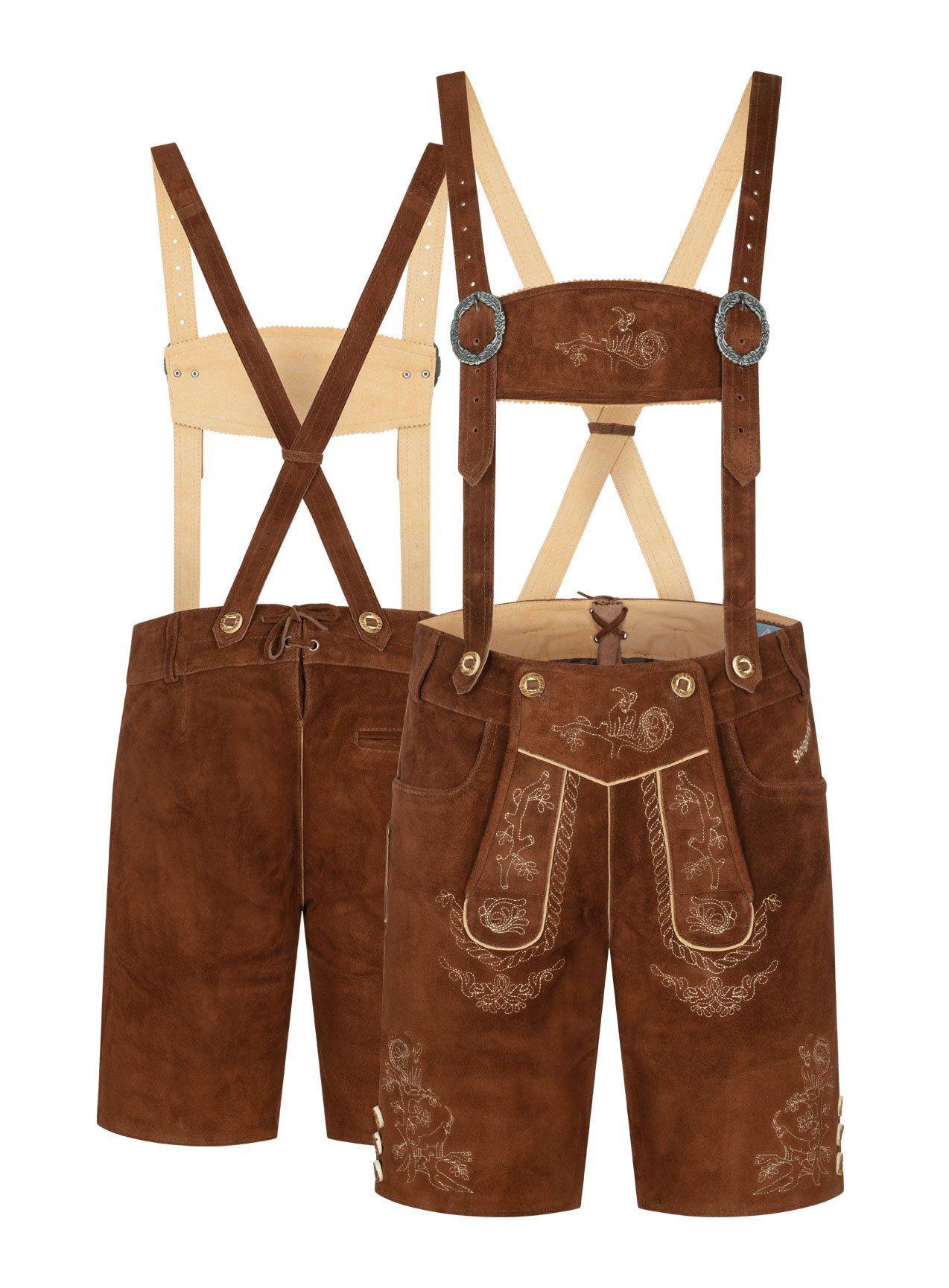 Steigenhöfer Manufaktur Trachtenlederhose Lederhose Herren Tracht kurz - Lu günstig online kaufen