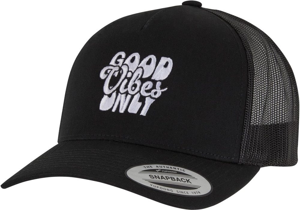 Snapback Cap Good Vibes Only 5-Panel Retro Trucker Cap