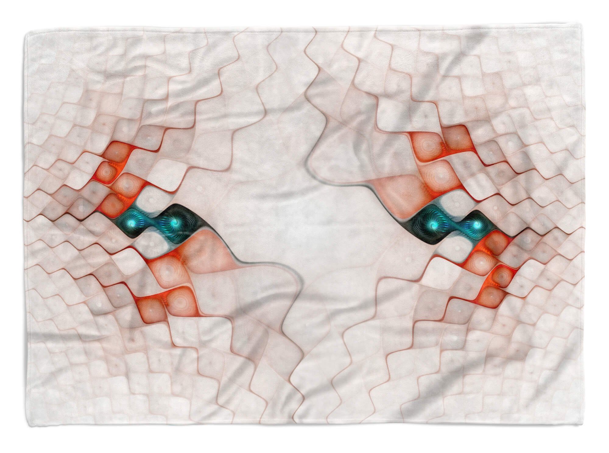 Sinus Art Handtücher Handtuch Strandhandtuch Saunatuch Kuscheldecke mit Fotomotiv Abstrakt schönes Muster, Baumwolle-Polyester-Mix (1-St), Handtuch
